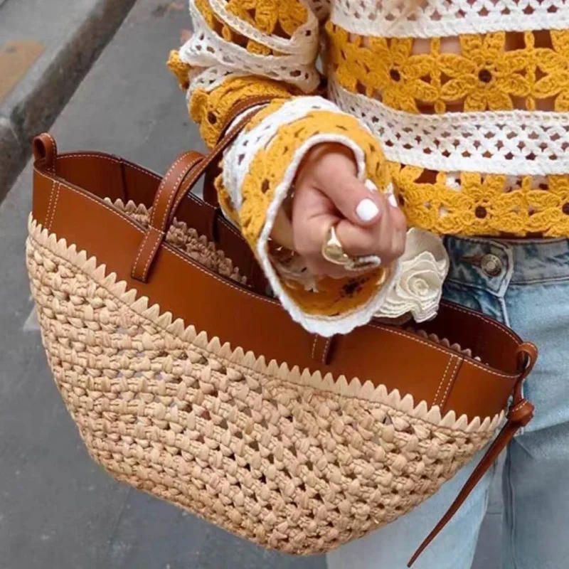 Luxury Raffia Straw Tote Bag,F - đánh giá và giá Women'S Raffia Bags