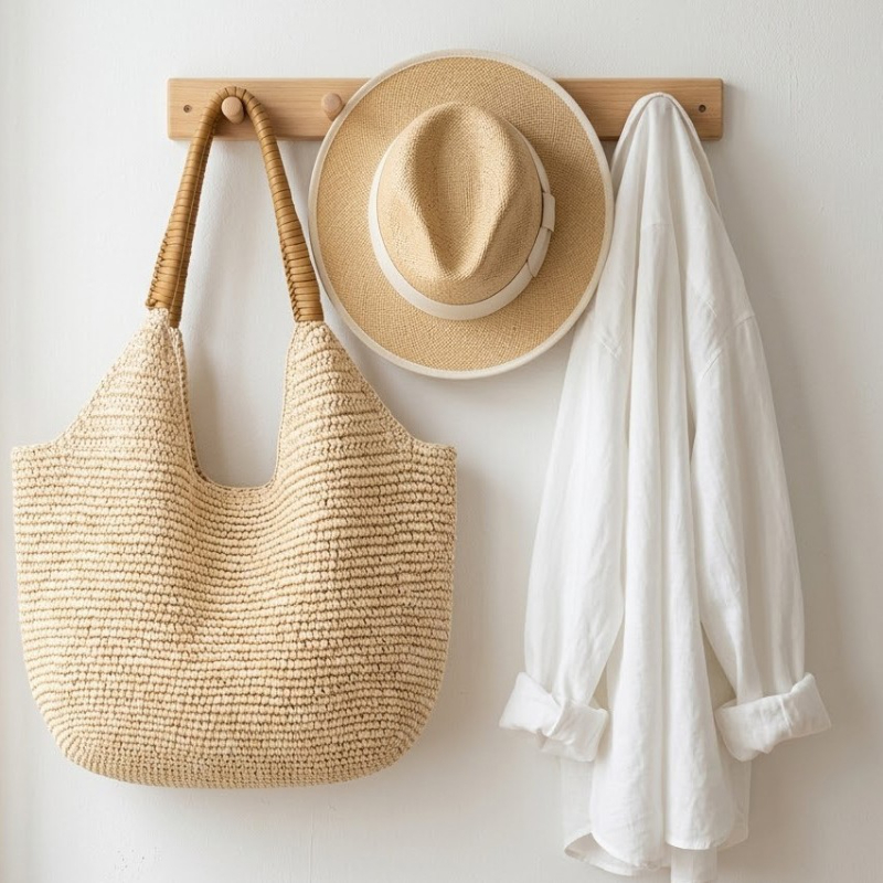 Women Large Capacity Handmade  - đánh giá và giá Women'S Raffia Bags