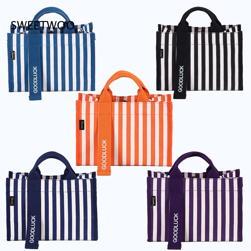 2026 Vertical Stripe Canvas Sm - đánh giá và giá Women Hand Bags For Office