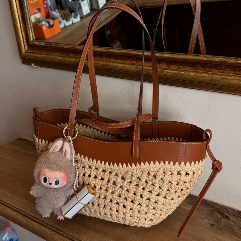 2026 Summer Hollow-out Raffia  - đánh giá và giá Women'S Raffia Bags